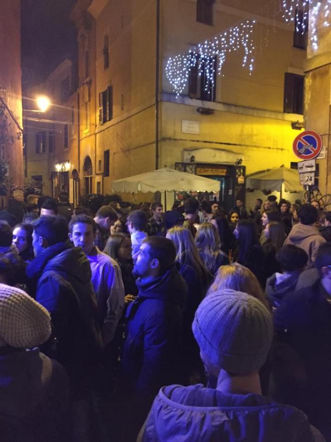 One of the most popular bars in Trestavere.